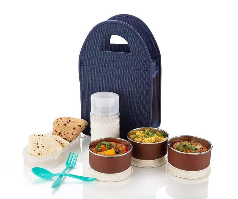 Rosaline Rosaline Tactical Lunch Box for MenLarge Insulated Waterproof Reusable Lunch BagMolle Webbing and Adjustable Shoulder StrapsWork Outdoor PicnicAdults Lunch Tote Blue  - Image 3