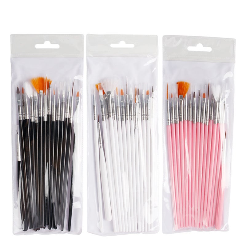 15pcs Color Paint Pen Set Nail Art Row Pen Light Therapy Pen Crystal Pen Painting Dot Drilling Nail Brushes - Image 4