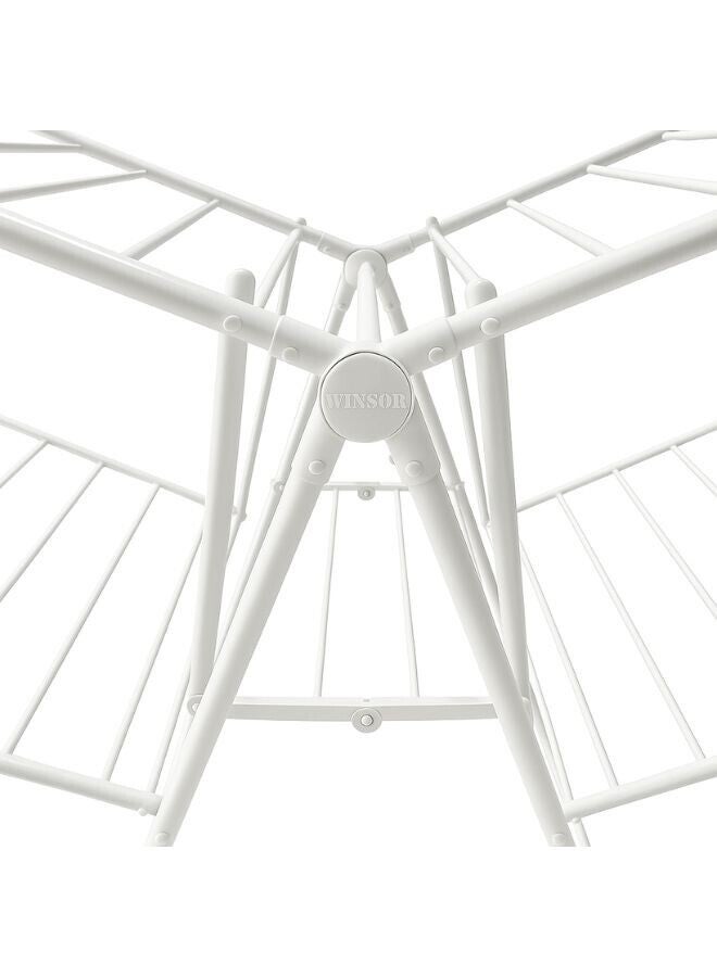 Winsor Winsor Foldable Cloth Dryer | Heavy Duty Cloth Drying Stand | Metal Drying Racks for Balcony  – 26m Drying Space | WR80828 - White  - Image 3
