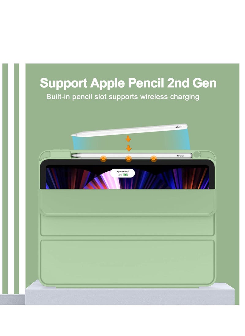 Generic - iPad 10th Generation Case iPad Case 10th Gen 2022 Model 10.9 Inch iPad 10 Case 10th Gen iPad Cases Cover with Pencil Holder for 10th Generation iPad A2696 A2757 A2777 Green - Image 1