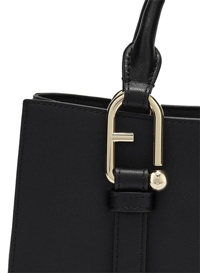 Furla Black Nuvola Black Tote - Medium for Women | Best Price UAE
