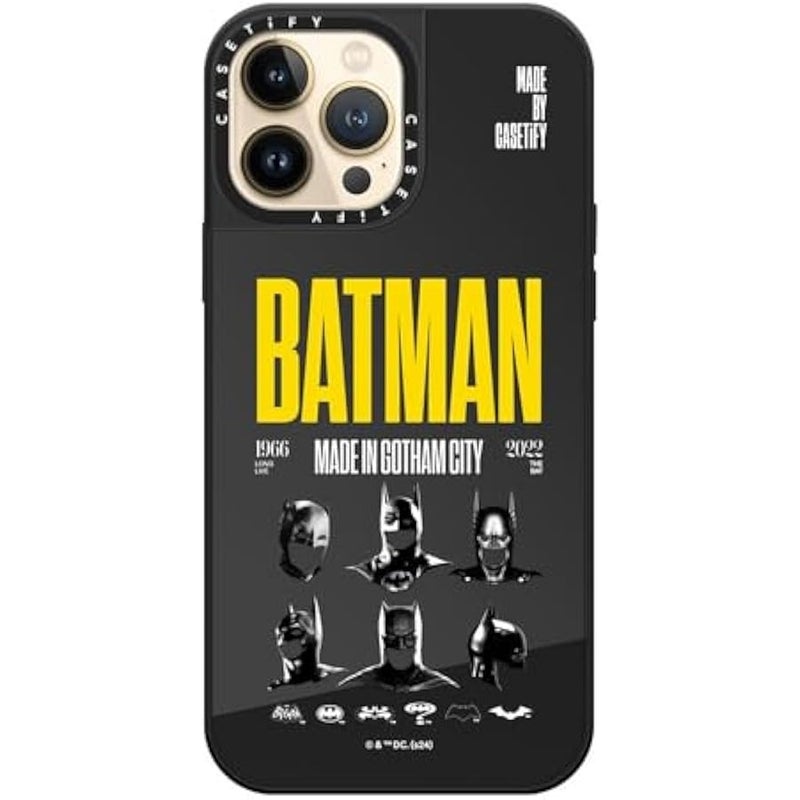 Casetify Mirror iPhone 13 Pro Max Case 【Batman Co-lab / 4.9ft Drop Protection/Compatible with Magsafe】 - Made in Gotham City - Silver on Silver - Image 5