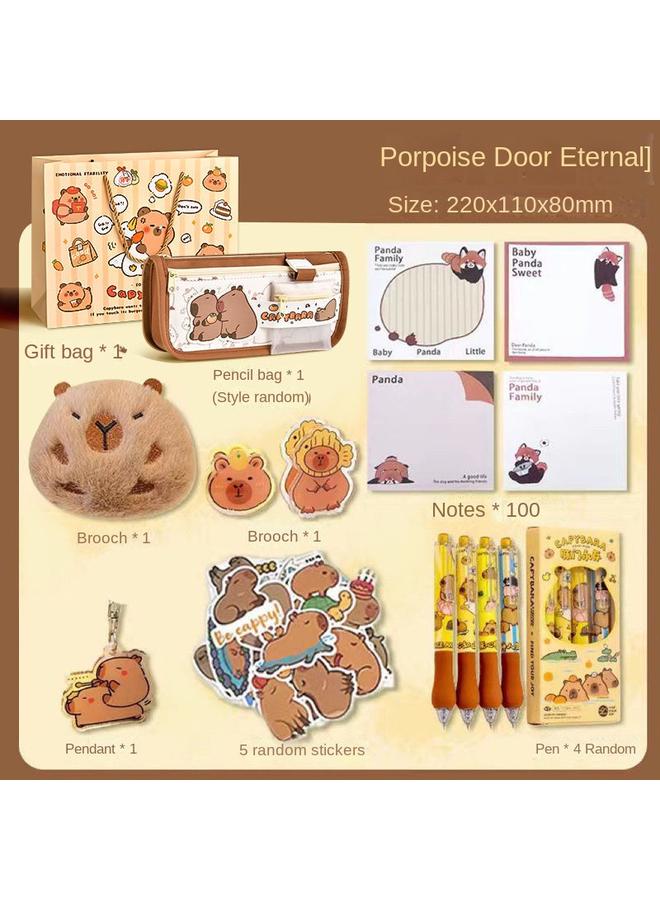 Bluejw High Yan Value Hand Account Learning Kapi Barra Stationery Gift Box Suit School Opening Primary School Girl Children Gift Bag - Image 3