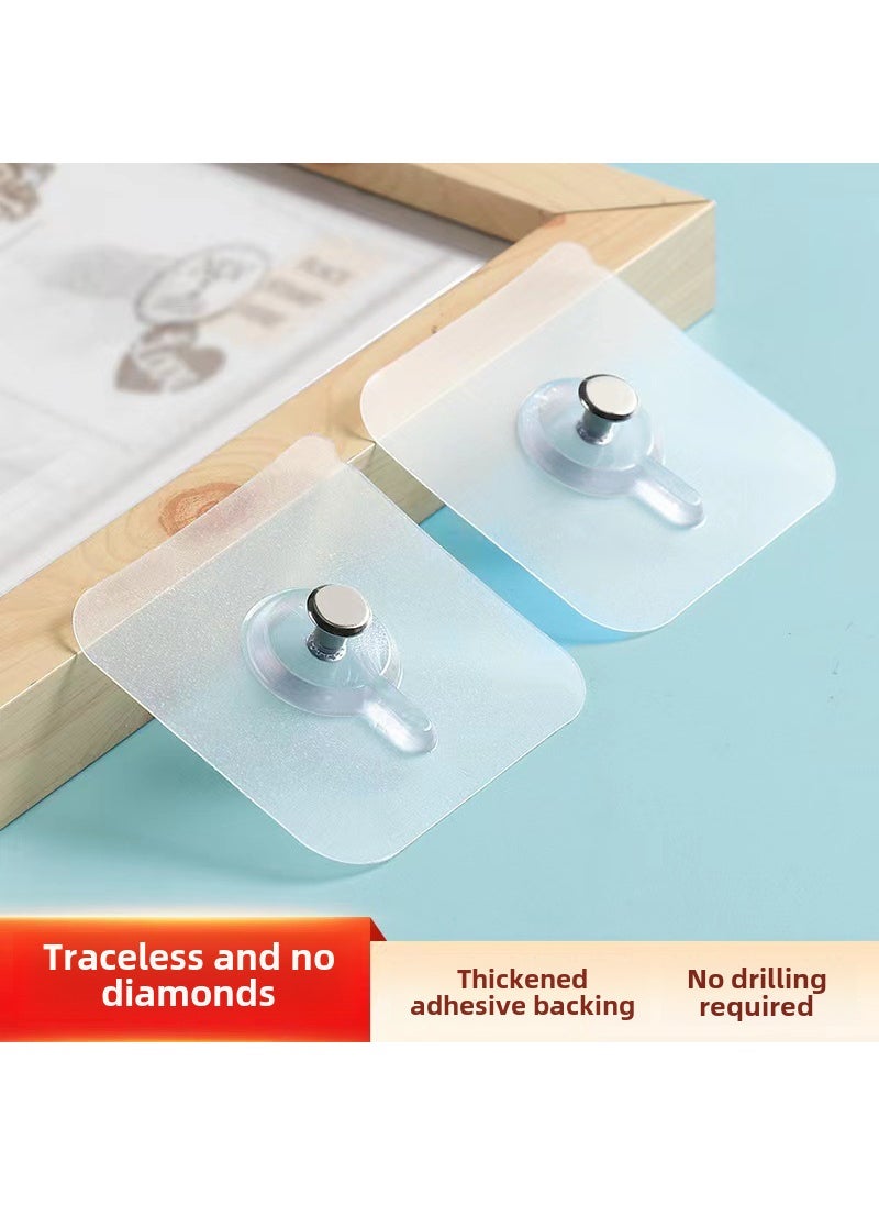 Generic 1 x 5 pcs Seamless Adhesive Hooks Set for Bathroom Kitchen 6x 6 photo frame nails 