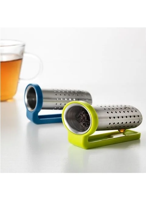 أيكيا 2 Pieces Tea Strainer Metal Meridyendukkan Light Green-Blue Color 2-Piece Strainer 6.5 cm Tea Strainer