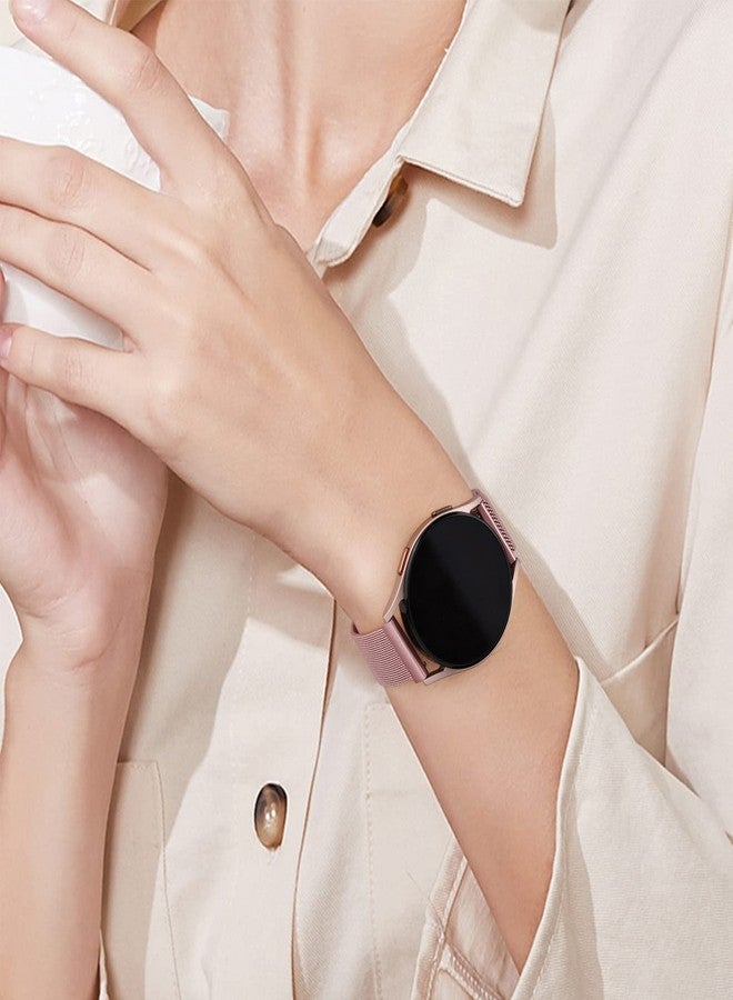 Meliya Band for Samsung Galaxy Watch 3 Bands 41mm Women Men, 20mm Stainless Steel Metal Replacement Band for Galaxy Watch 3 Bands 41mm (Rose Pink) - Image 5