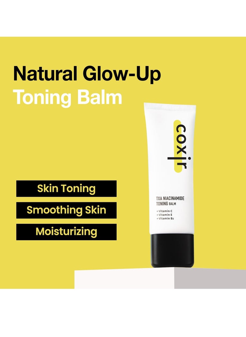 coxir coxir TXA NIACINAMIDE TONING BALM | Tranexamic Acid, Vitamin C | Even Skin Tone, Hydrating, Moisturizer, Korean Skin Care[40ml/1.35 fl.oz]  - Image 2