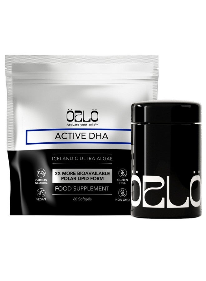 Orlo DHA - Vegan DHA Omega 3 Supplement - Triple Strength Omega3s - Plant Based DHA & EPA Fatty Acids Algae Omega-3 Oil - Krill or Fish Oil Alternative (60 Mini Softgels KIT) - Image 1