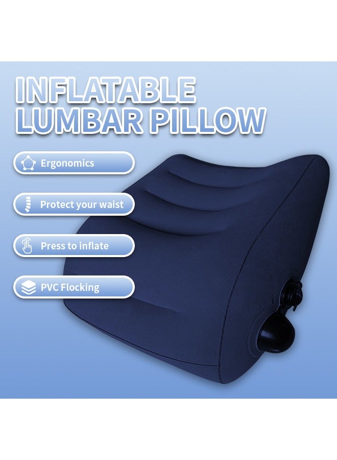 Leg Positioner Pillow, Multi-purpose Lumbar Support Pillow, Foldable Inflatable Pillow, Love Pillow For Couples, Suitable for Relieving Waist Pressure - Image 2