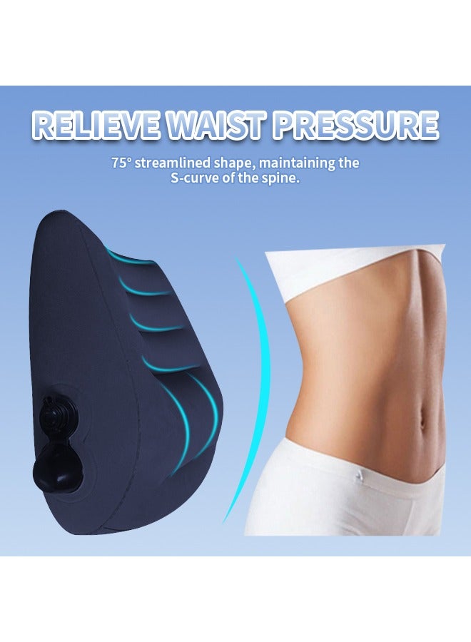 Leg Positioner Pillow, Multi-purpose Lumbar Support Pillow, Foldable Inflatable Pillow, Love Pillow For Couples, Suitable for Relieving Waist Pressure - Image 3