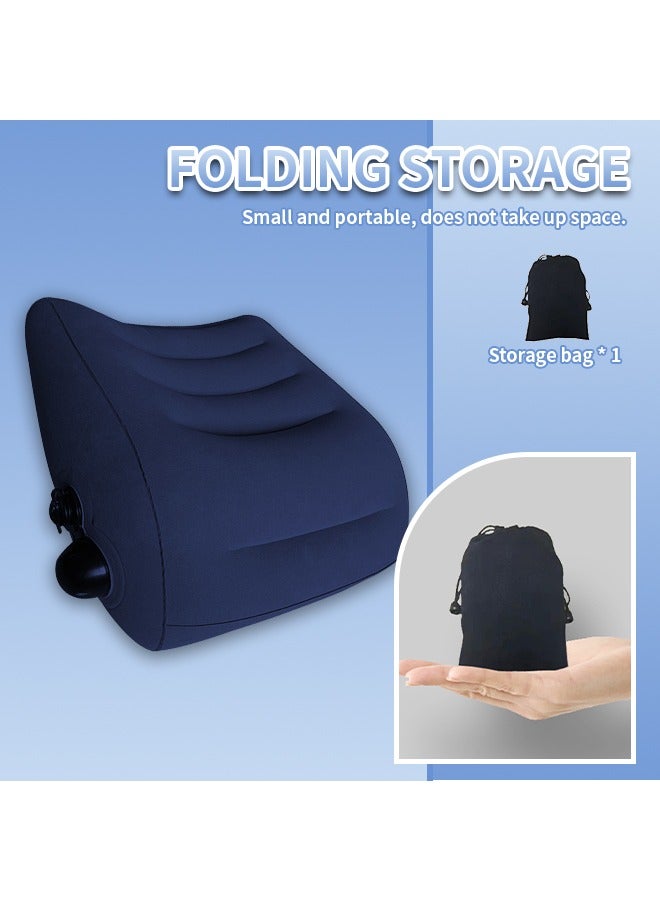 Leg Positioner Pillow, Multi-purpose Lumbar Support Pillow, Foldable Inflatable Pillow, Love Pillow For Couples, Suitable for Relieving Waist Pressure - Image 5