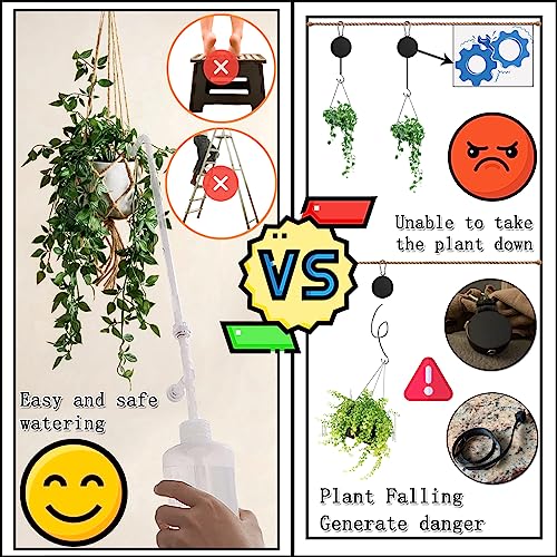 BKSAI Hanging Plant Plant Watering Bottle Update Multifunction Watering can with Long Spout Can Anti-backflow Watering System | Indoor or Outdoor | U.S.A Patent Design - Image 3