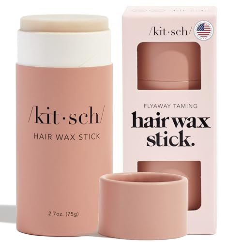 Kitsch Hair Wax Stick for Women & Men - Hair Slick Back Stick, Anti-Frizz and Fly Away Hair Tamer, No Residue Hair Finishing Stick for Flyaways, All Day Hold Styling Product for Smoothing Hair Strands - Image 1