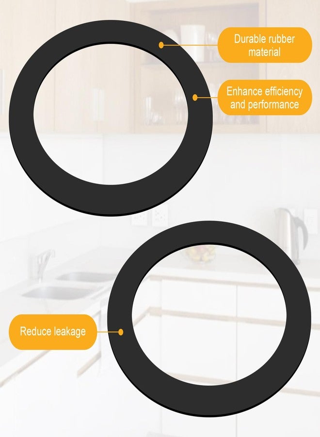 LanKstet Kitchen Sink Drain Rubber Gasket for Insinkerator,Garbage Disposal Gasket Seal Ring Replacement Kit,FLG Putty Free Sink Seals,4 pcs - Image 3