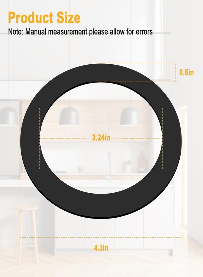 LanKstet Kitchen Sink Drain Rubber Gasket for Insinkerator,Garbage Disposal Gasket Seal Ring Replacement Kit,FLG Putty Free Sink Seals,4 pcs - Image 2