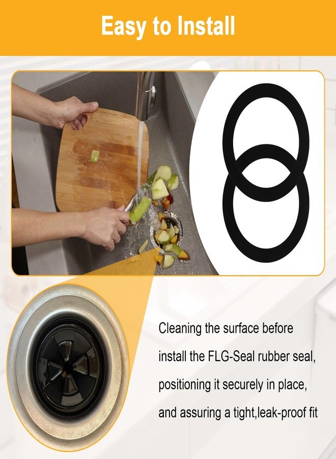LanKstet Kitchen Sink Drain Rubber Gasket for Insinkerator,Garbage Disposal Gasket Seal Ring Replacement Kit,FLG Putty Free Sink Seals,4 pcs - Image 5