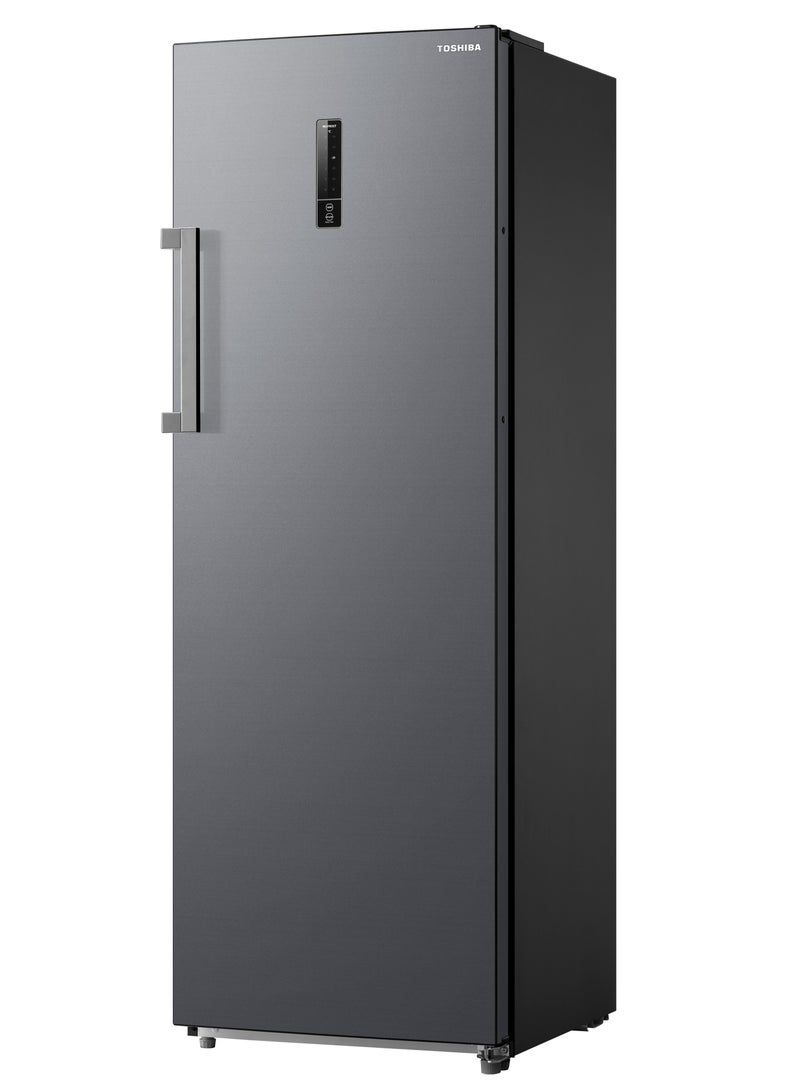 Toshiba Deep Frezzer, Frz/Ref Convertible, Ultra Big Box, Energy Saving, Total No Fotest, Multi-Air Flow, Fast Freez, Fast Cooling, 7 Drawers, Electronic Control - 238 L 1 W GR-RU312WE-DMN(06) Grey - Image 3