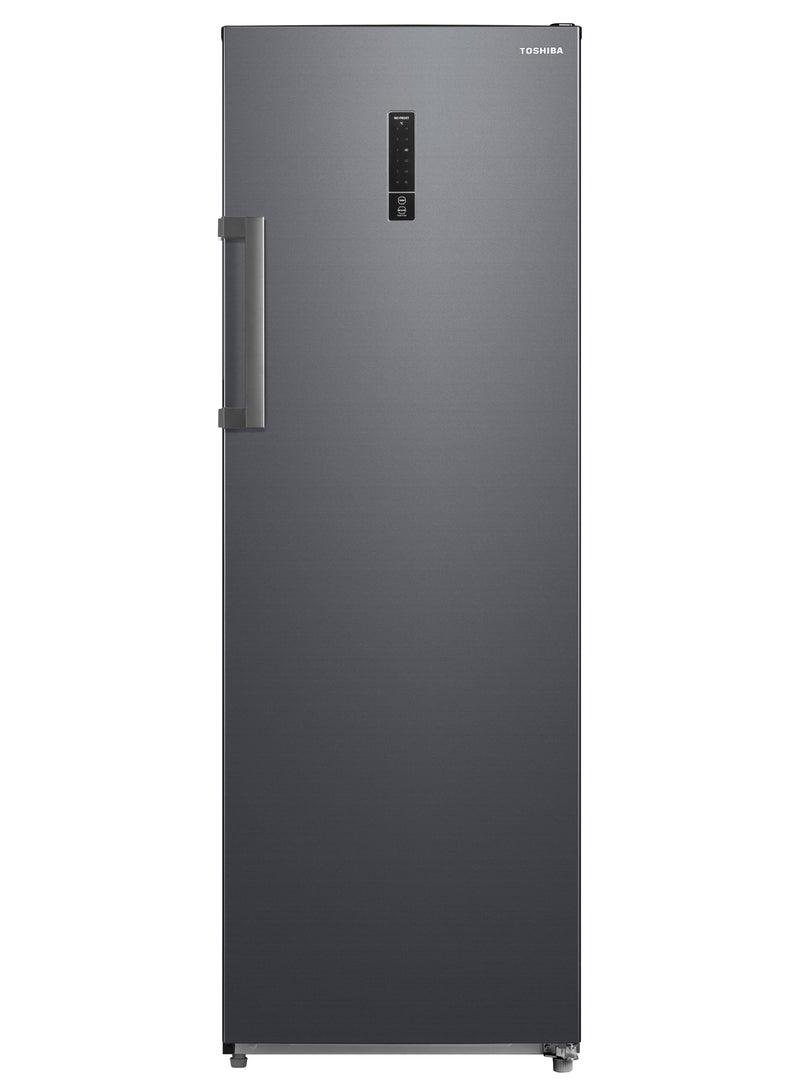 Toshiba Deep Frezzer, Frz/Ref Convertible, Ultra Big Box, Energy Saving, Total No Fotest, Multi-Air Flow, Fast Freez, Fast Cooling, 7 Drawers, Electronic Control - 238 L 1 W GR-RU312WE-DMN(06) Grey - Image 1