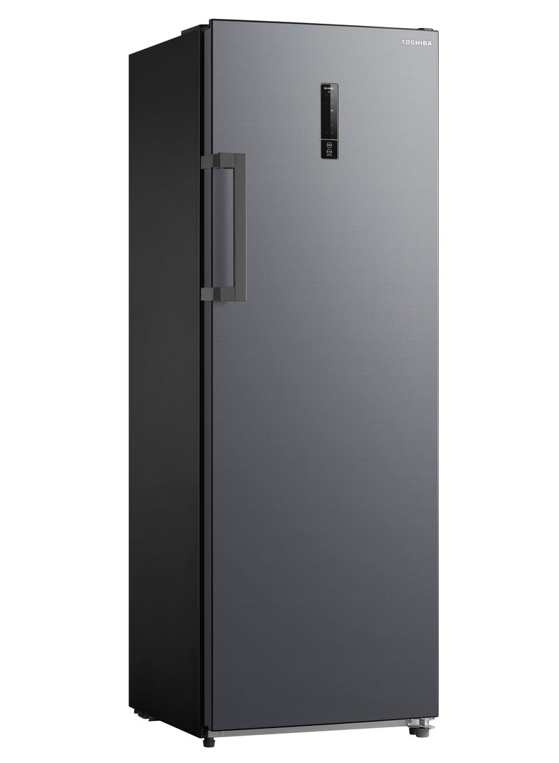 Toshiba Deep Frezzer, Frz/Ref Convertible, Ultra Big Box, Energy Saving, Total No Fotest, Multi-Air Flow, Fast Freez, Fast Cooling, 7 Drawers, Electronic Control - 238 L 1 W GR-RU312WE-DMN(06) Grey - Image 2