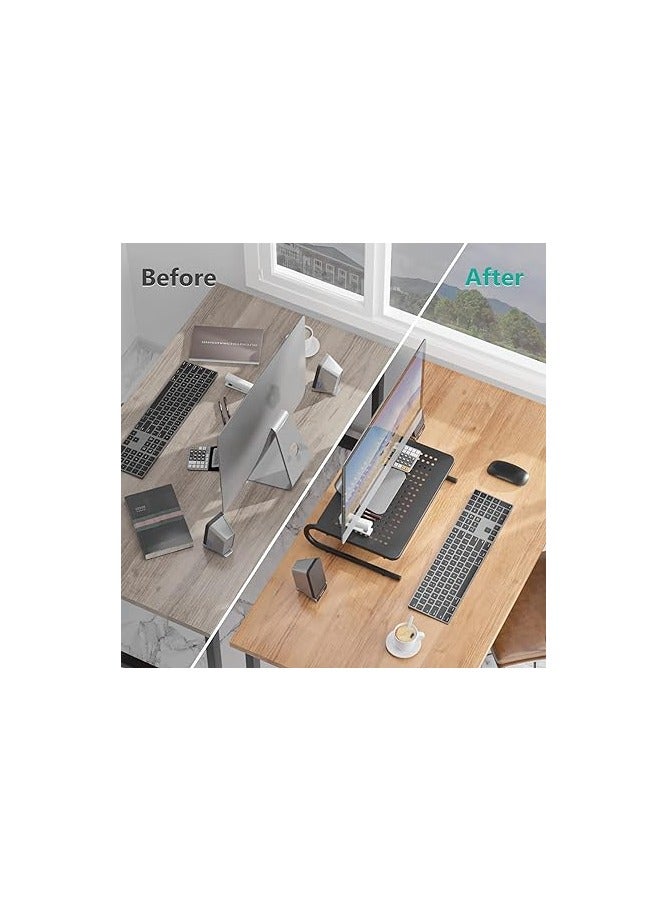 WALI Monitor Stand Riser for Computer, Laptop, Printer, Notebook and All Flat Screen Display with Vented Metal Platform - Image 3