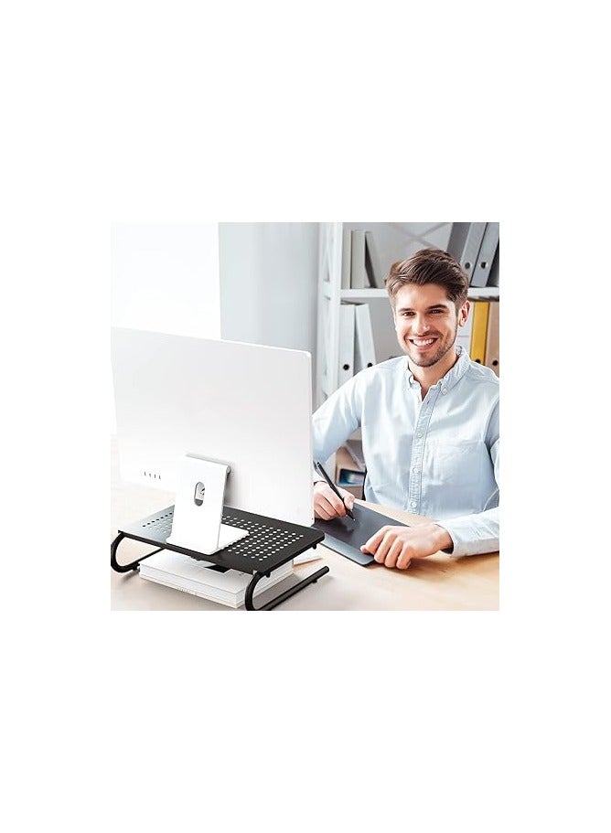 WALI Monitor Stand Riser for Computer, Laptop, Printer, Notebook and All Flat Screen Display with Vented Metal Platform - Image 5