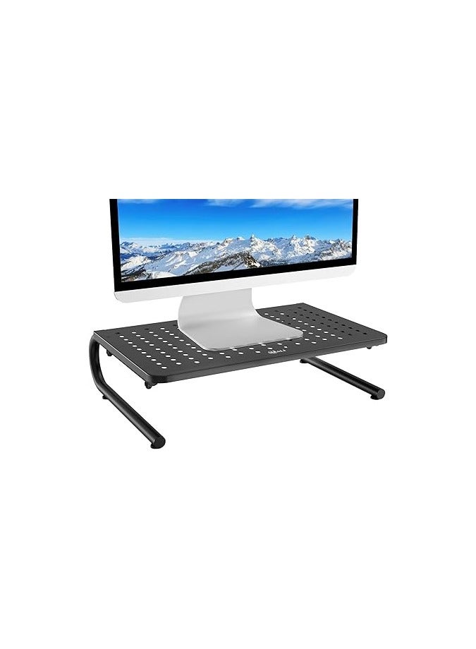WALI Monitor Stand Riser for Computer, Laptop, Printer, Notebook and All Flat Screen Display with Vented Metal Platform - Image 1