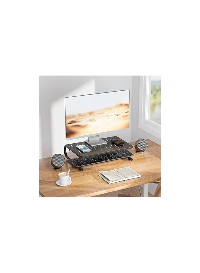 WALI Monitor Stand Riser for Computer, Laptop, Printer, Notebook and All Flat Screen Display with Vented Metal Platform - Image 4