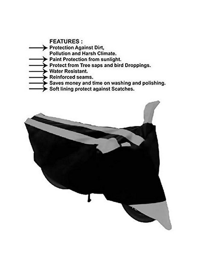 NEXTON Polyester Water Resistant & Dust Proof Bike Cover for Piaggio Vespa (Grey)|Bike Accessories - Image 4