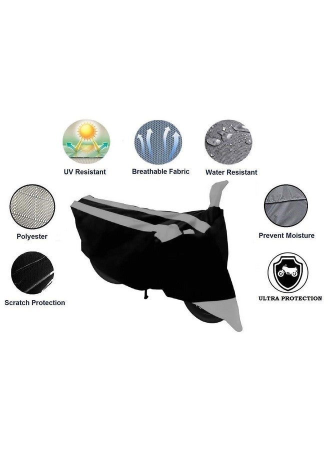 NEXTON Polyester Water Resistant & Dust Proof Bike Cover for Piaggio Vespa (Grey)|Bike Accessories - Image 5
