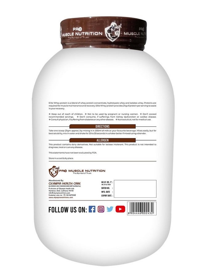 Olympia Elite Whey 2Kg Chocolate - Image 2