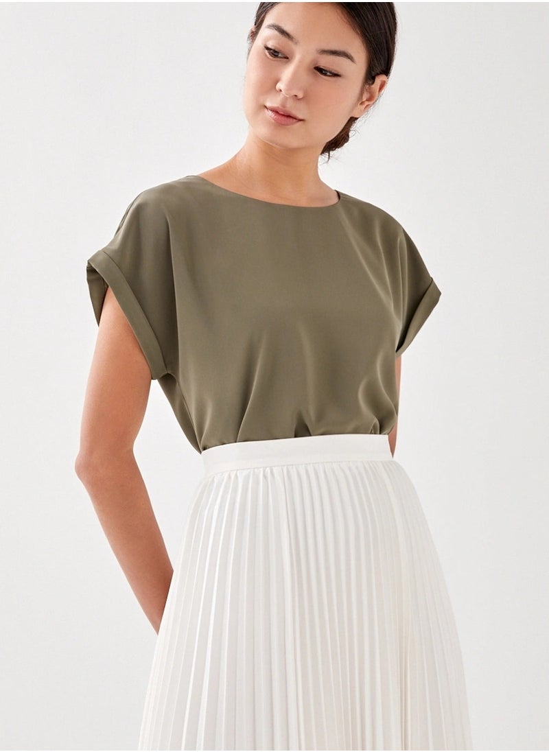 STYCHED - Bogota Olive Top - Image 1