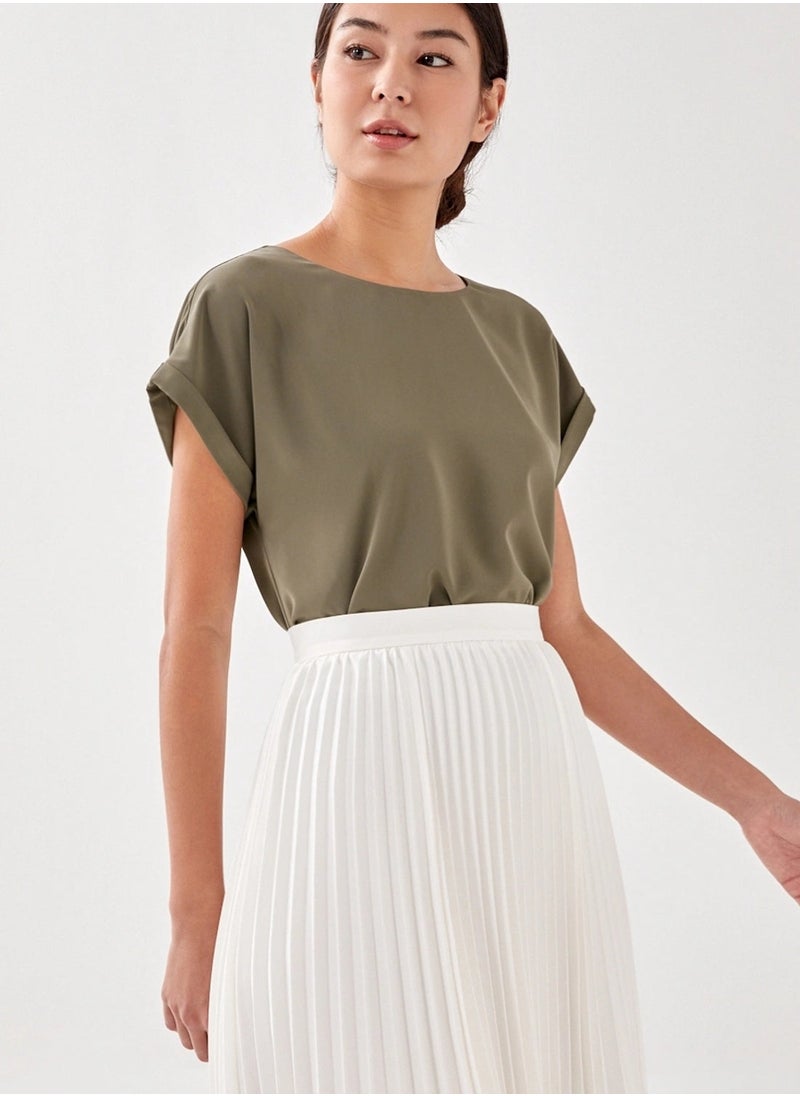 STYCHED - Bogota Olive Top - Image 1