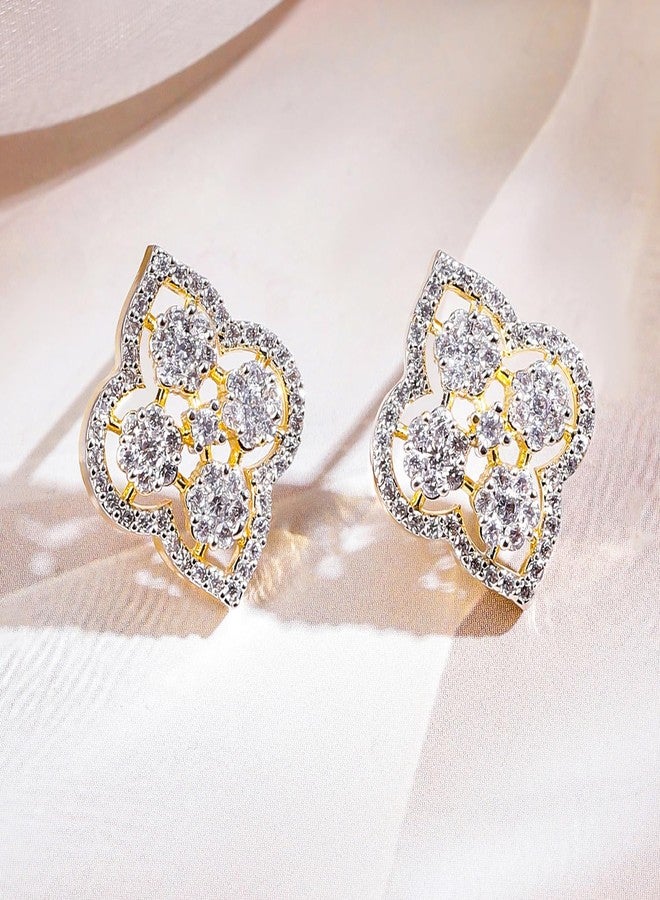 Rubans 22K Gold-Plated Handcrafted Artificial Pendat Jewelry Set- Zirconia Studded with Matching Earrings For Women and Girls - Perfect for Weddings and Special Occasions - Image 2