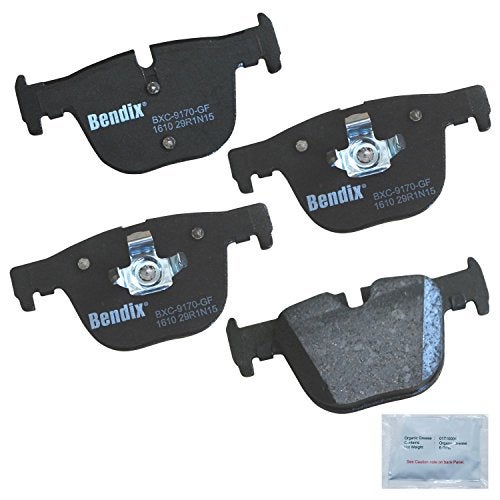 Bendix Priority1 CFC1610 Ceramic Rear Brake Pads for Select Models BMW 328i, 328i xDrive, 330i, 330i 335i, 335i GT 340i, 340i 428i xDrive Gran Coupe, 430i, 430i 435i, 435i 440i, 440i ActiveHybrid 3 - Image 1