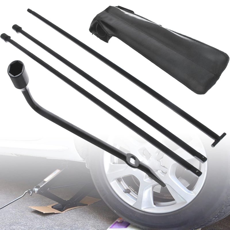 ANTUKO 99501EB00B Spare Tire Jack Tool T Extension Lug Wrench Tool Kit Replacement for 20042015 Frontier NSSTW00002 RED769006