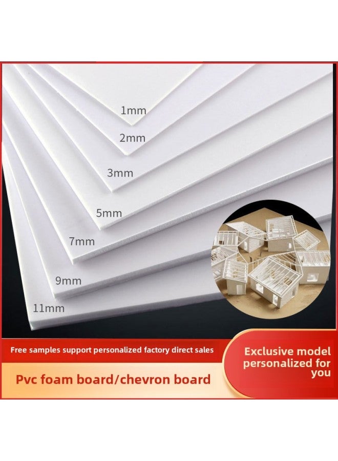 PVC Foam Board Model Special Board Advertising Board Engraving Board Home Decoration Cabinet Building Template Andy Board Snow Board-Color:0.5*40*60cm  - Image 1