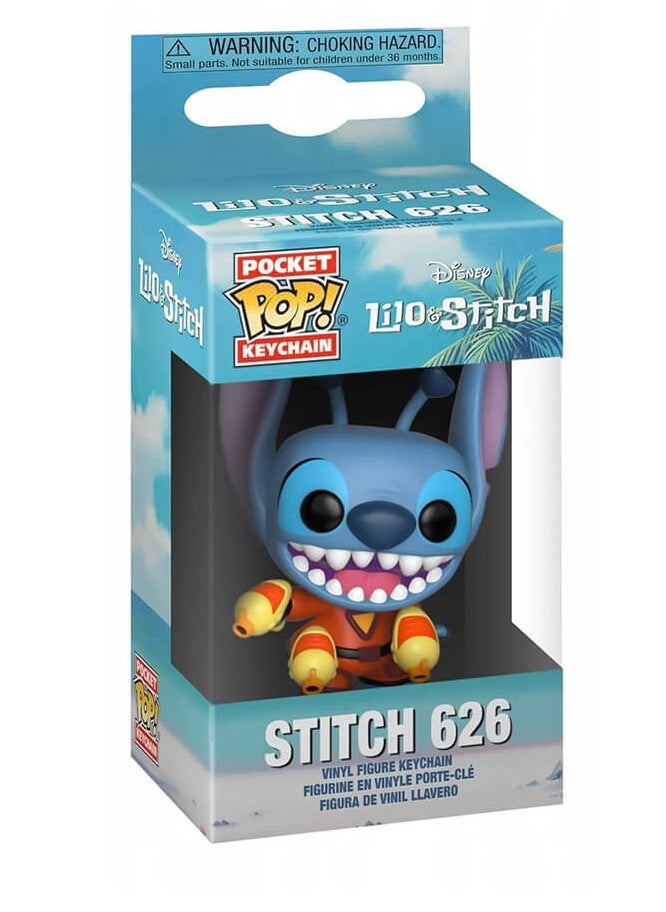 Funko Funko Pocket Pop! Keychain Cartoon Animation: Disney - Lilo & Stitch - Stitch 626 with Blaster #125  - Image 2