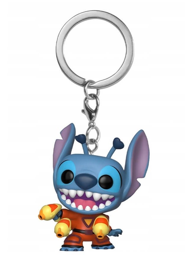 Funko Funko Pocket Pop! Keychain Cartoon Animation: Disney - Lilo & Stitch - Stitch 626 with Blaster #125  - Image 1