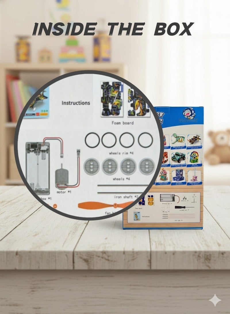 سعودي سيليكت لعبة بناء طائرات هوائية ساحرة بتقنية STEM للأطفال في مرحلة ما قبل المدرسة - مجموعة تعليمية علمية ممتعة للتعلم المبكر - Image 2