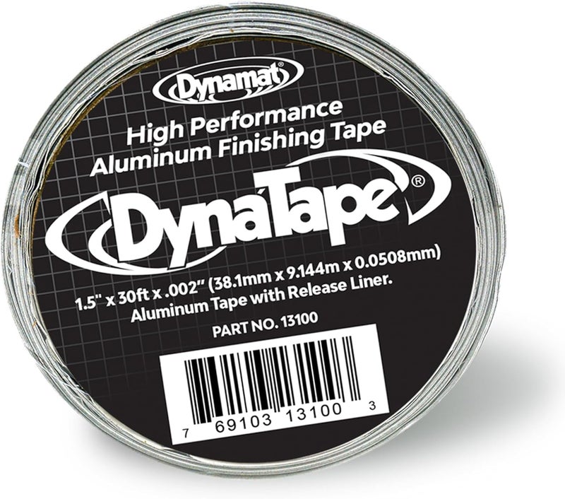 Dynamat 13100 Dynatape Aluminum Finishing Tape, 1.5in x 30ft, Silver - Image 1