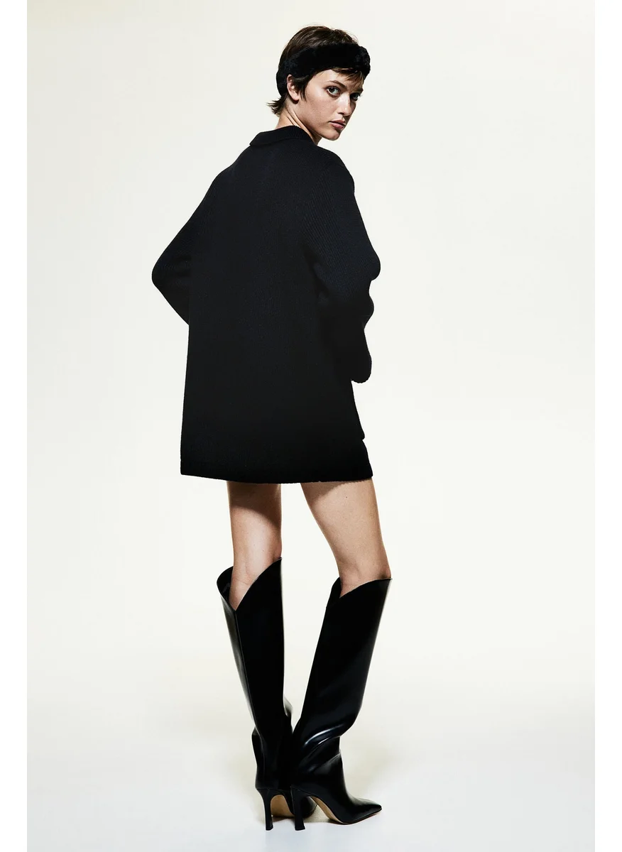 اتش اند ام Rib-Knit Wool Cardigan