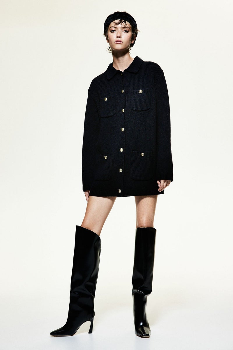 H&M Rib-Knit Wool Cardigan - Image 3
