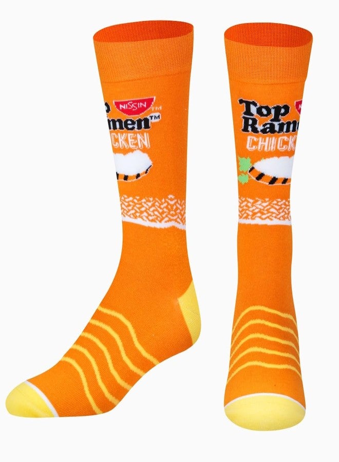 Odd Sox, Funny Crew Socks, Top Ramen Chicken, Adult Large 8-12 - Image 2
