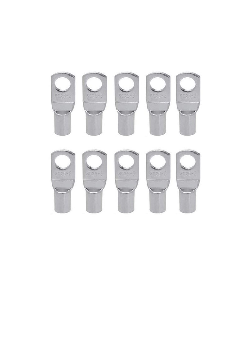 Copper Cable Lugs 10Pcs Set-Wire Terminals, Connector Cable lugs Ring Battery SC Terminals, for Marine, Solar, Automotive, Electric, Home Applications etc (Hole Size 8mm, Cable Size 150mm)  - Image 2