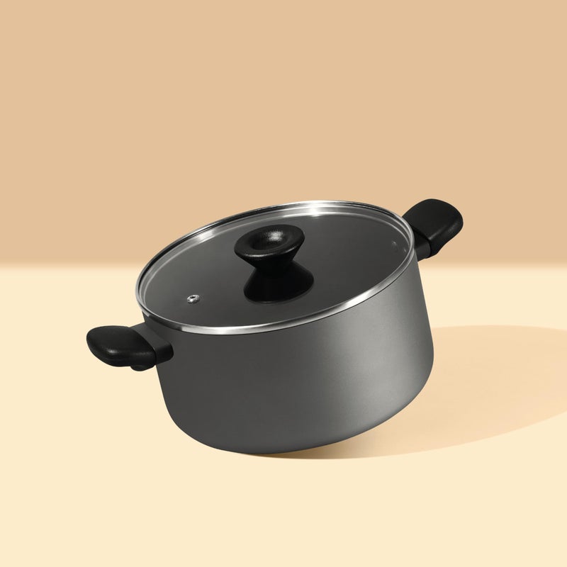 Meyer Bahaus Nonstick Casserole With Lid, Biryani Pot | Handi, 5 Litre, 24cm - Cooking Pot for Rice and Other Dishes - Image 2