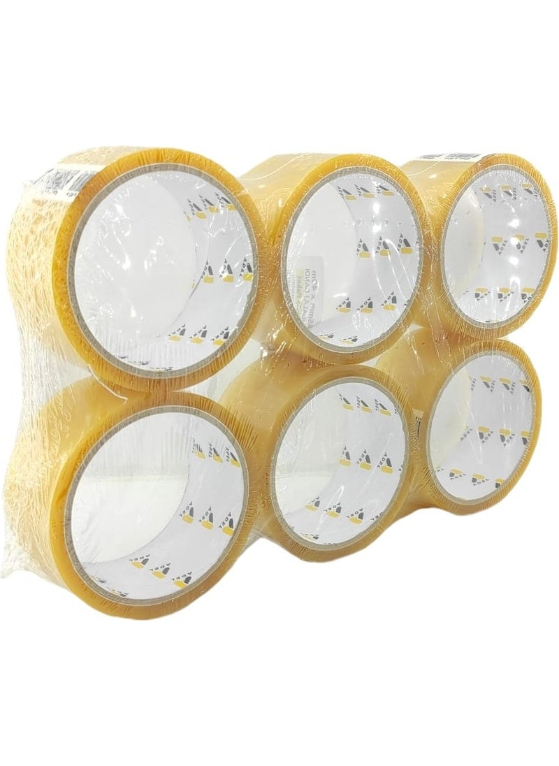 Adel (Faber Product) Transparent Duct Tape 40 Meters 6 Pack  - Image 1
