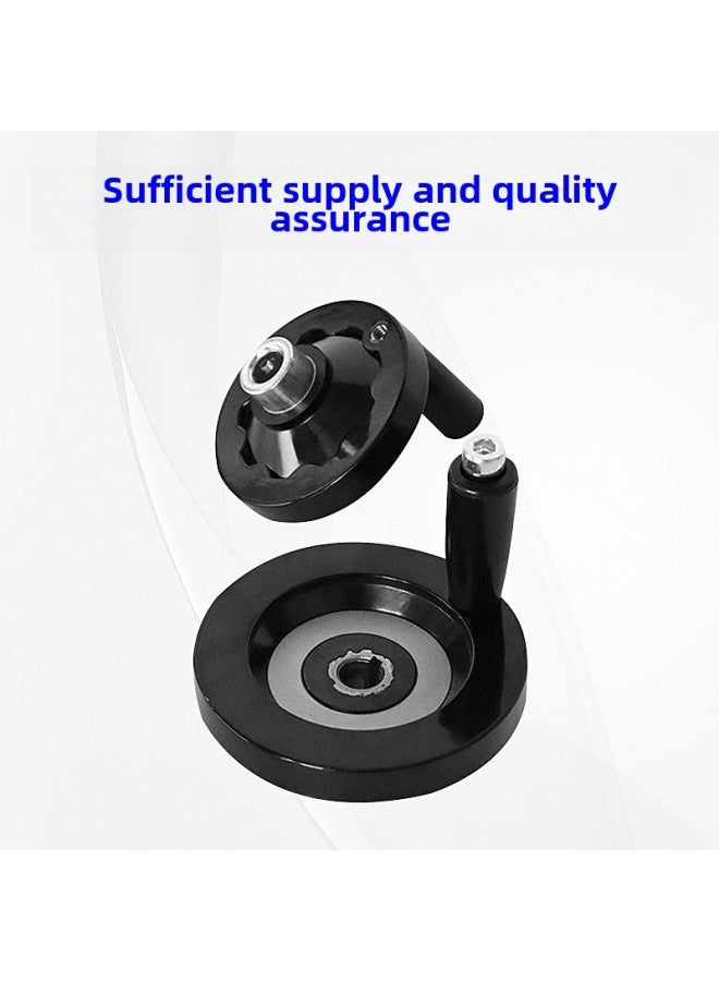 Black Bakelite Top Silk Back Wave Handwheel Rotating Handle Type 63/80/100/125/160/200-Color:Outer Diameter 125*hole 14 Top Wire  - Image 4