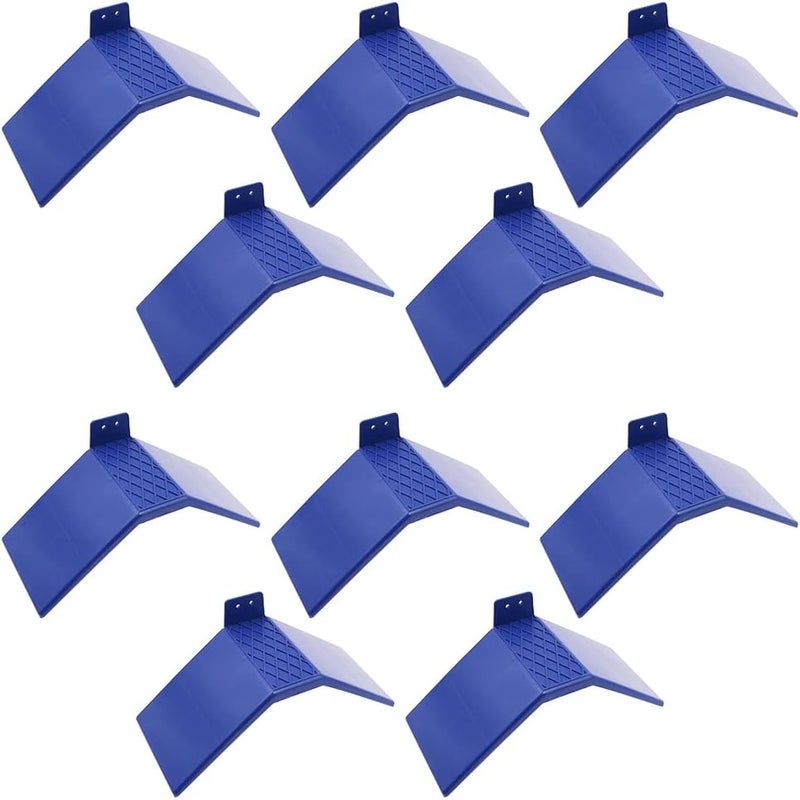 ANCLLO 10pcs Reusable Plastic Pigeon Rest Stand for Doves Pigeon Perch Perch Cage Stand Stand Cage Accessories for Dove Pigeon and Other Birds – Blue - Image 1