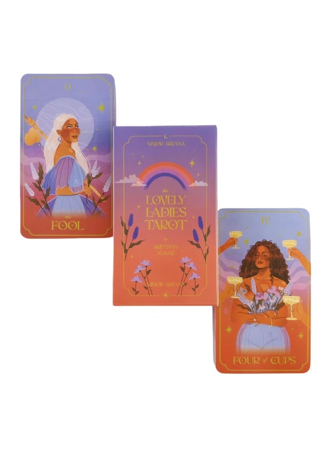 NIBEMINENT Cute lady Tarot deck set. Complete set of Tarot cards. Includes all 78 cards in the typical Tarot deck set. - Image 5