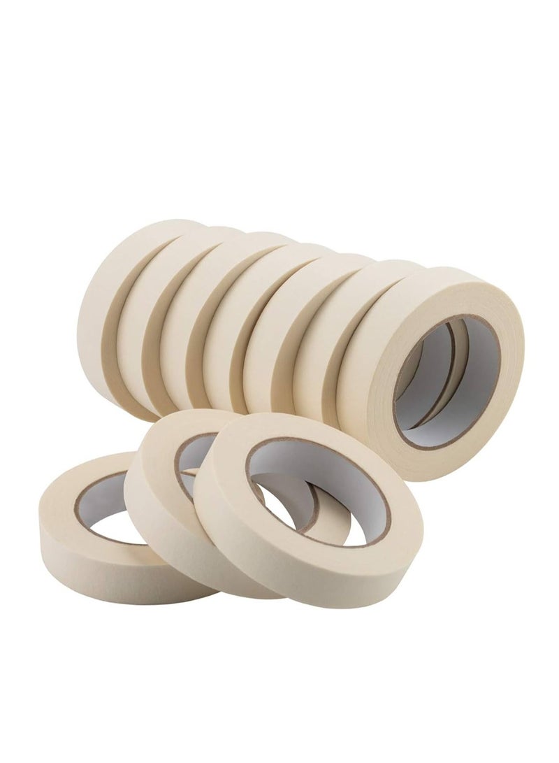 KNP Adhesive Masking Tape General Purpose Painter's Tape Bulk for Painting, Labeling, Packing, Craft, Art, Home, Office, School Etc. 1-inch, 2 - Image 1
